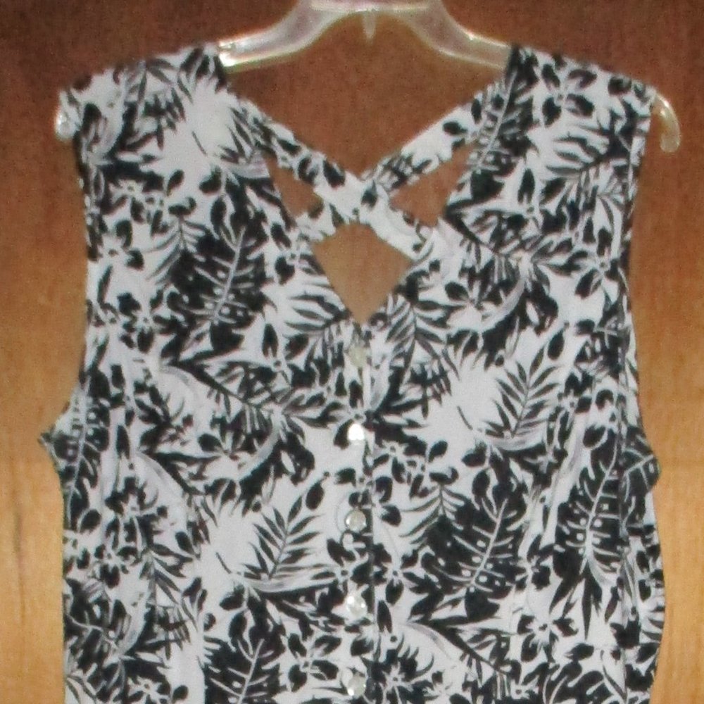 Only Necessities Button-Front Gourded Sundress 22w - image 4